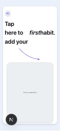 Onboarding · Step with arrow — Tutorial card